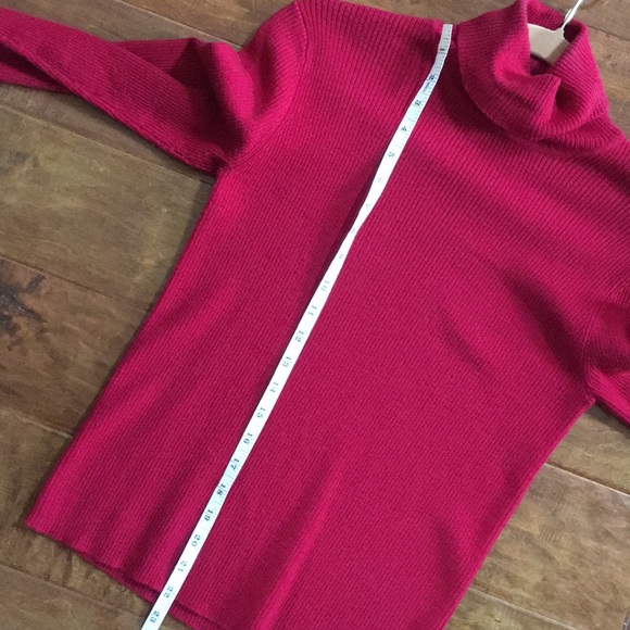 Wine Merino Wool Sweater SMALL - Picture 7 of 8